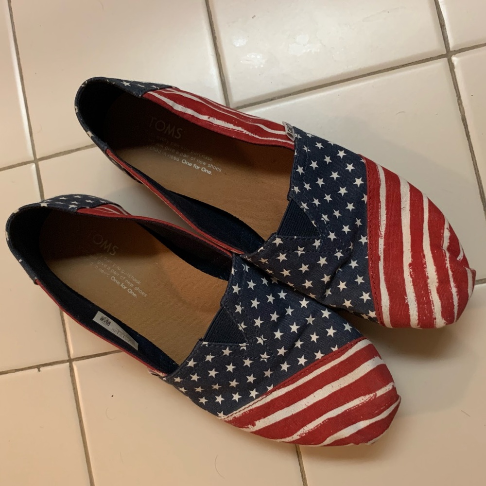 Toms American Flag shoes